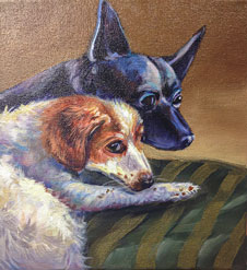 Pet Portrait Robin Golden